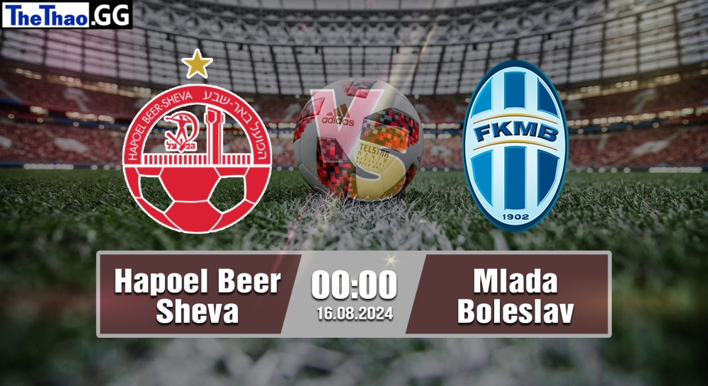 Nhận định, soi kèo Hapoel Beer Sheva vs Mlada Boleslav, 00h00 ngày 16/08/2024 - Conference League 2024.