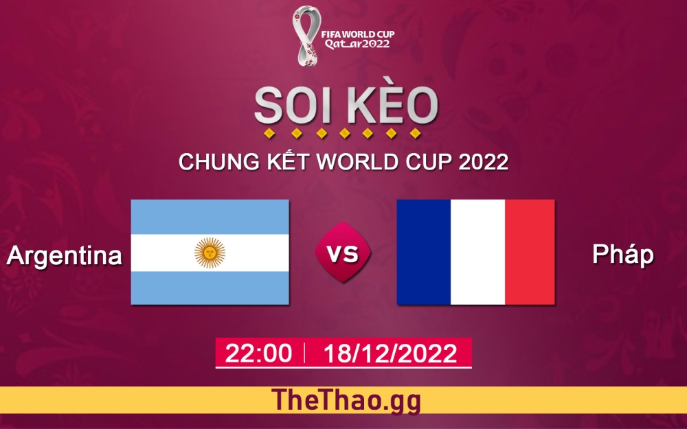 Nhận định, soi kèo Argentina vs Pháp, 22h00 ngày 18/12/2022 - Chung Kết World Cup 2022