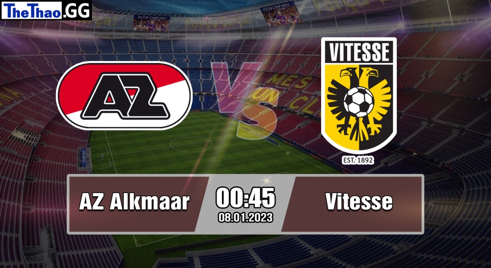 Nhận định, soi kèo AZ Alkmaar vs Vitesse, 00h45 ngày 08/01/2023 - Eredivisie 2022/23