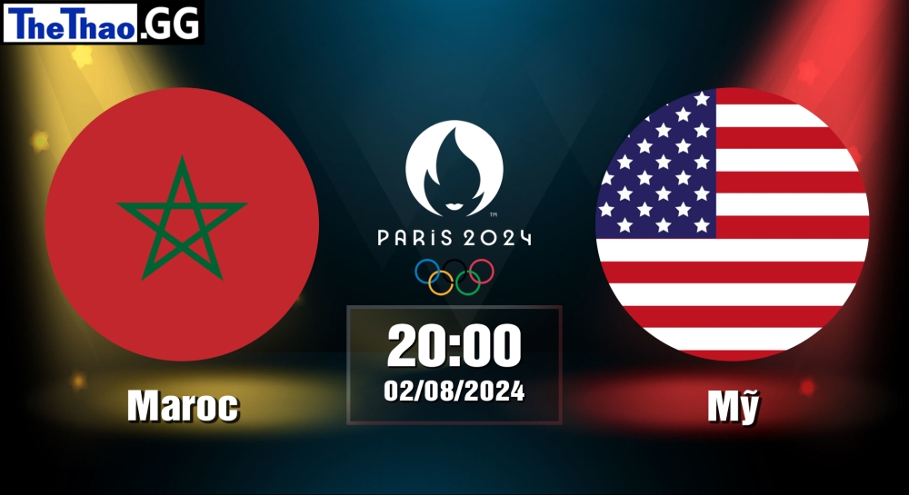 Nhận định, soi kèo Maroc vs Mỹ, 20h00 ngày 02/082024 - Paris 2024.