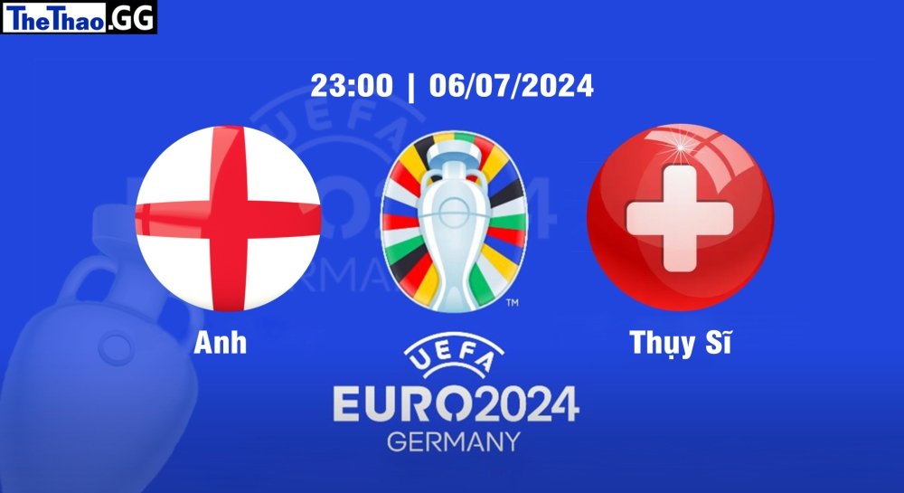 Nhận định, soi kèo Anh vs Thụy Sĩ, 23h00 ngày 06/07/2024 - Euro 2024.