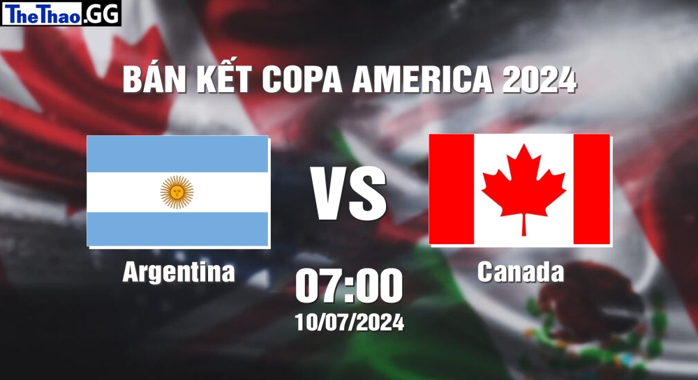 Nhận định, soi kèo Argentina vs Canada, 07h00 ngày 10/07/2024 - Copa America 2024.