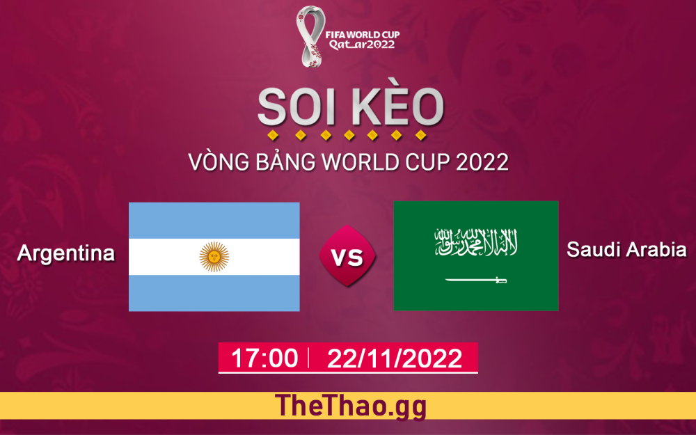 Nhận định, soi kèo Argentina VS Saudi Arabia, 17h ngày 22/11 - Bảng C World Cup 2022