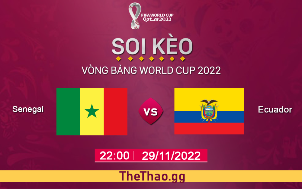 Nhận định, soi kèo Ecuador VS Senegal, 22h ngày 29/11 - Bảng A World Cup 2022