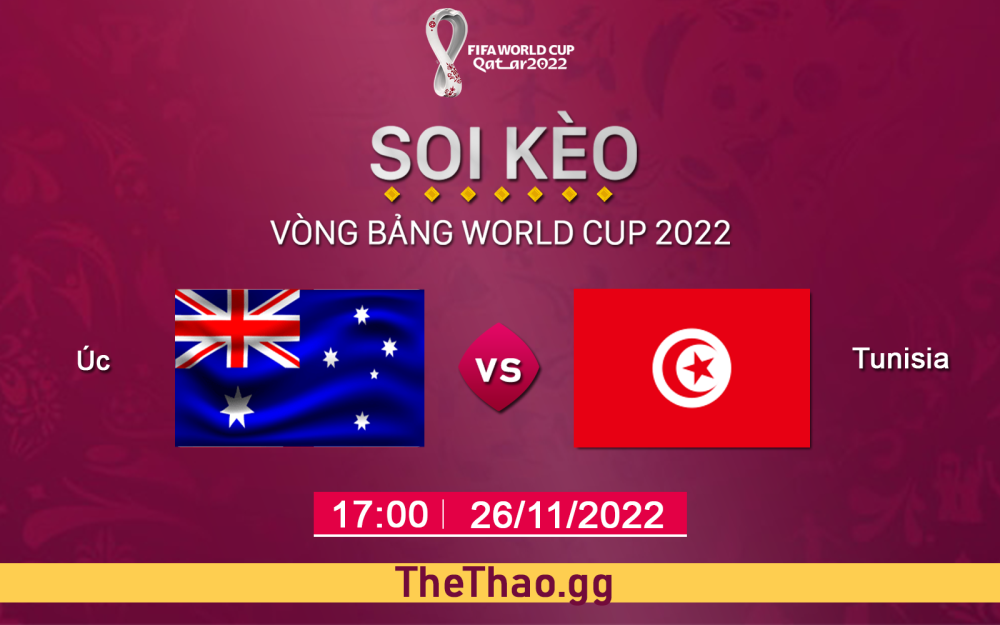 Nhận định, soi kèo Tunisia VS Úc, 02h ngày 26/11 - Bảng D World Cup 2022