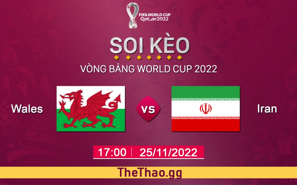 Nhận định, soi kèo Xứ Wales vs Iran, 17h ngày 25/11/2022 - Bảng B World Cup 2022