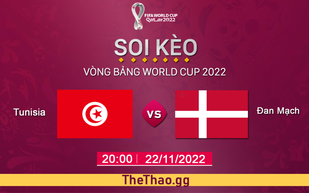 Nhận định, soi kèo Đan Mạch VS Tunisia, 20h ngày 22/11 - Bảng D World Cup 2022