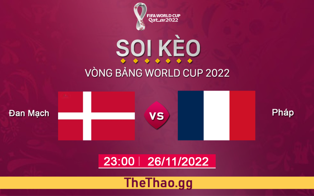 Nhận định, soi kèo Đan Mạch VS Pháp, 23h ngày 26/11 - Bảng D World Cup 2022