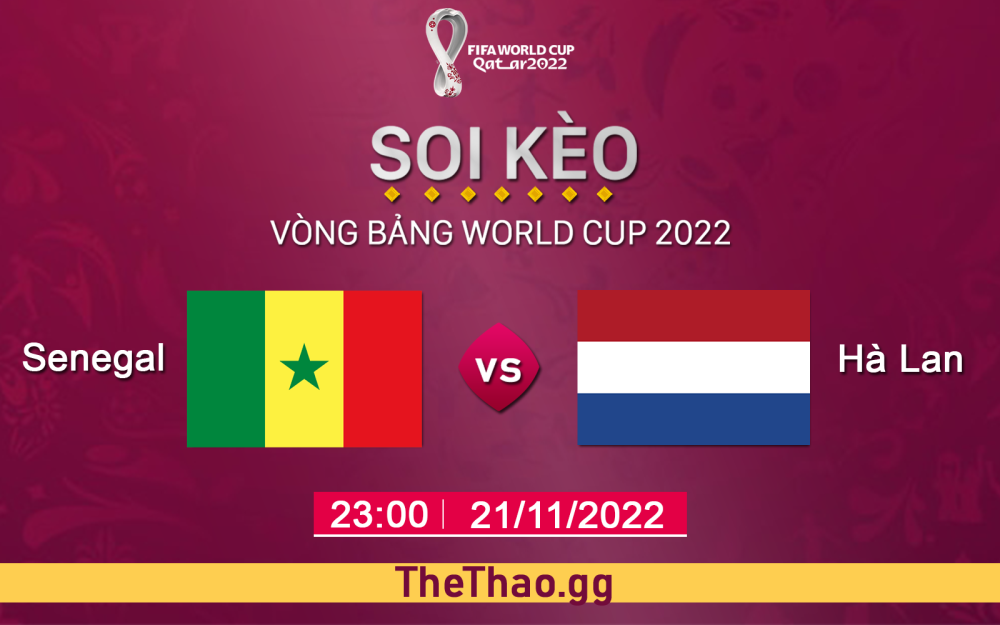 Nhận định, soi kèo Hà Lan VS Senegal, 23h ngày 21/11 - Bảng A World Cup 2022