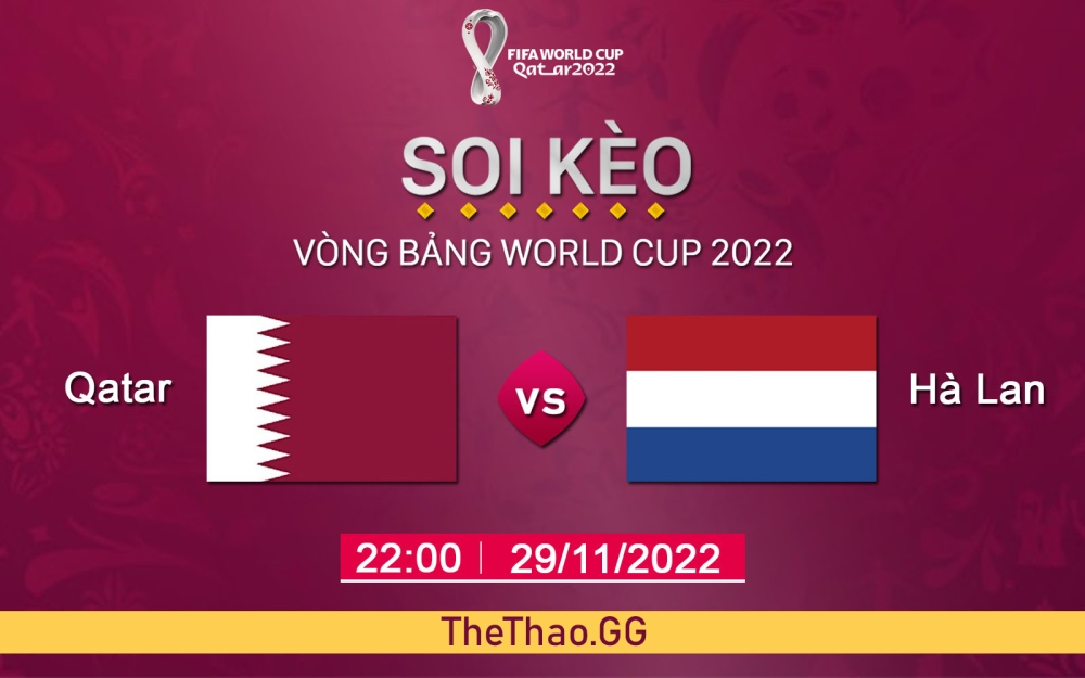 Nhận định, soi kèo Hà Lan vs Qatar , ngày 29/11 - Bảng A World Cup 2022