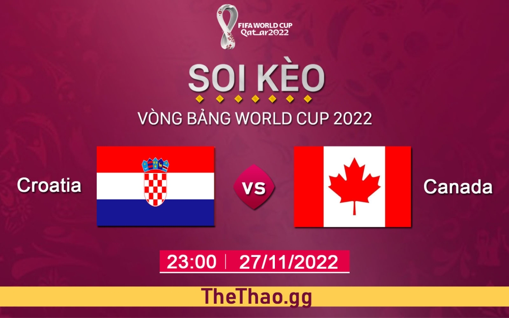 Nhận định, soi kèo phạt góc Croatia vs Canada, 23h00 ngày 27/11/2022 - Bảng F World Cup 2022 