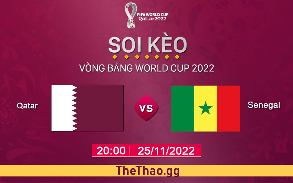 Nhận định, soi kèo Qatar VS Senegal, 20h ngày 25/11 - Bảng A World Cup 2022