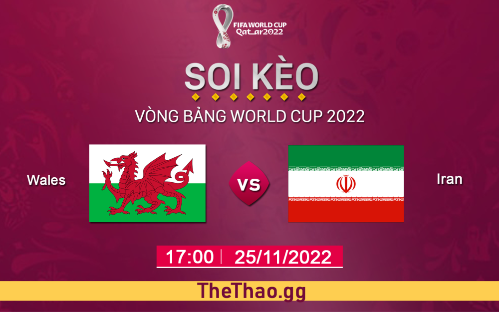 Nhận định, soi kèo Iran vs Xứ Wales, 17h ngày 25/11/2022 - Bảng B World Cup 2022