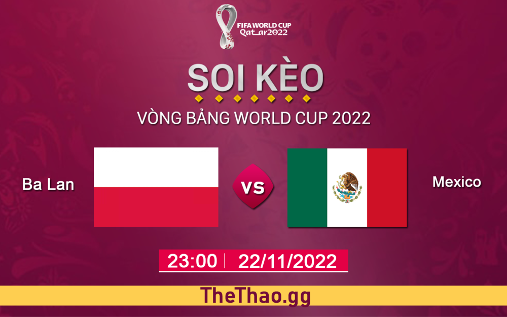 Nhận định, soi kèo Mexico VS Ba Lan, 23h ngày 22/11 - Bảng C World Cup 2022