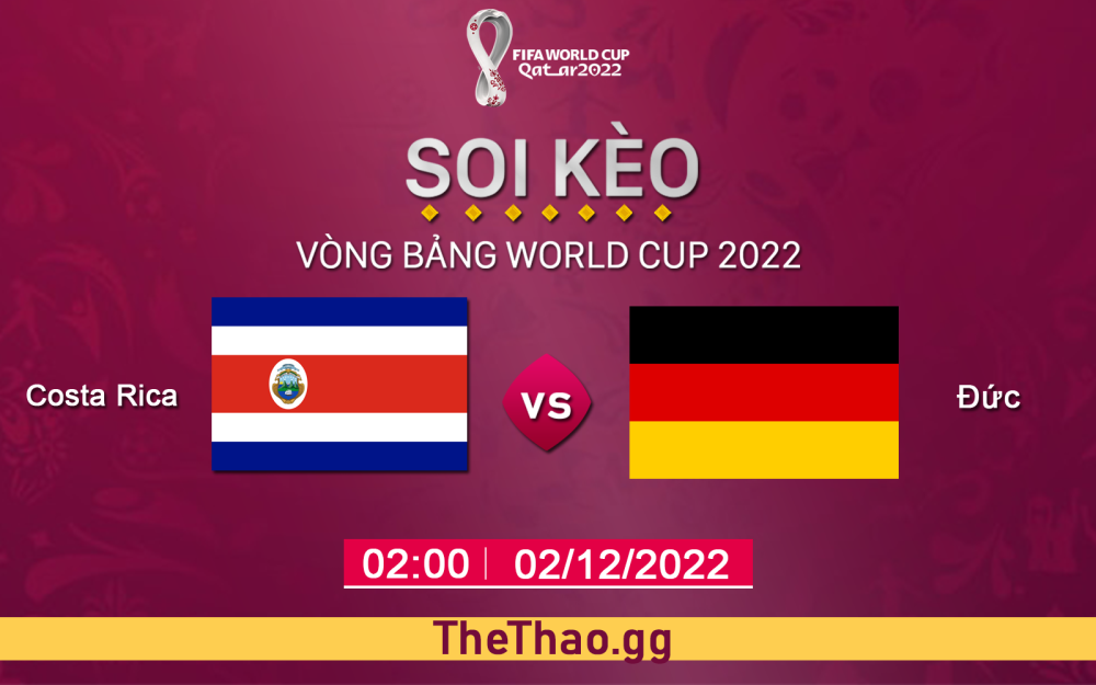 Nhận định, soi kèo Đức VS Costa Rica, 02h ngày 02/12 - Bảng E World Cup 2022
