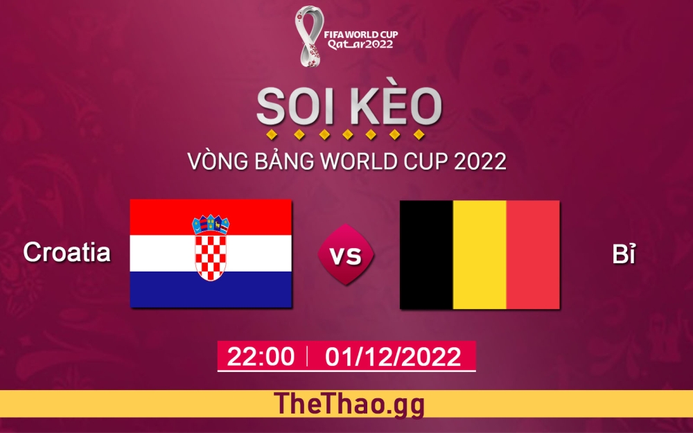 Nhận định, soi kèo phạt góc Croatia vs Bỉ, 22h00 ngày 1/12/2022 - Bảng F World Cup 2022 