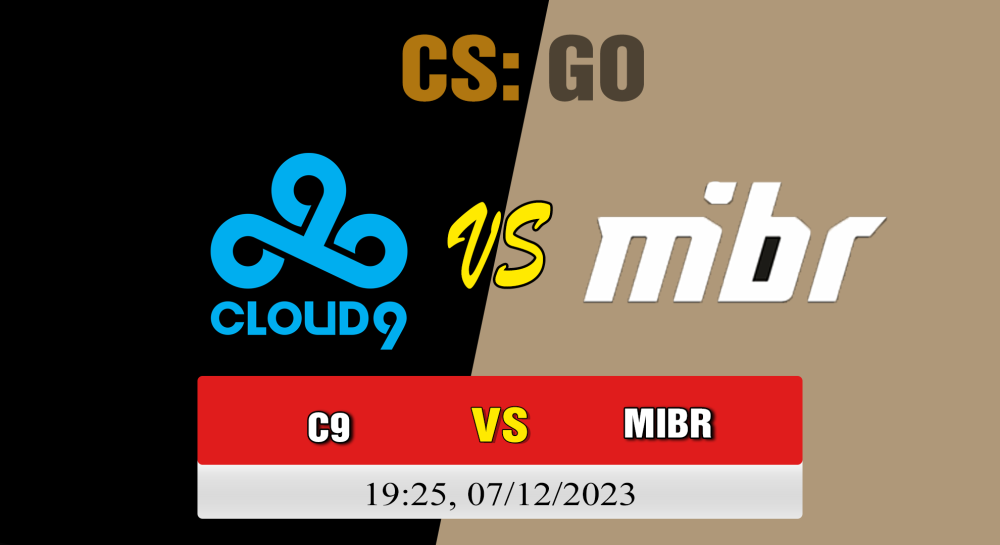 Cá cược CSGO, nhận định soi kèo Cloud9 vs MIBR - [MR12] BB Dacha 2023 - Group Stage