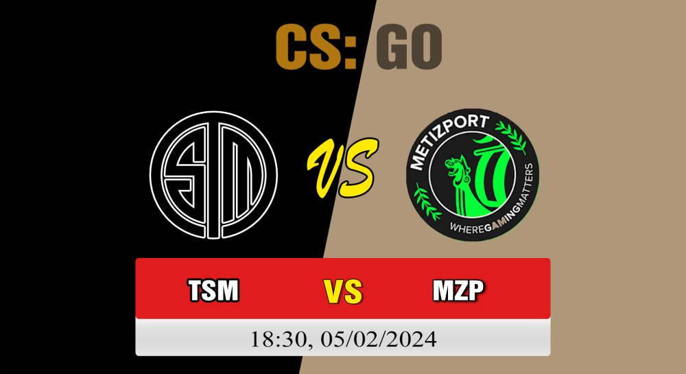 Cá cược CSGO, nhận định soi kèo TSM vs Metizport -  [MR12] European Pro League Season 13
