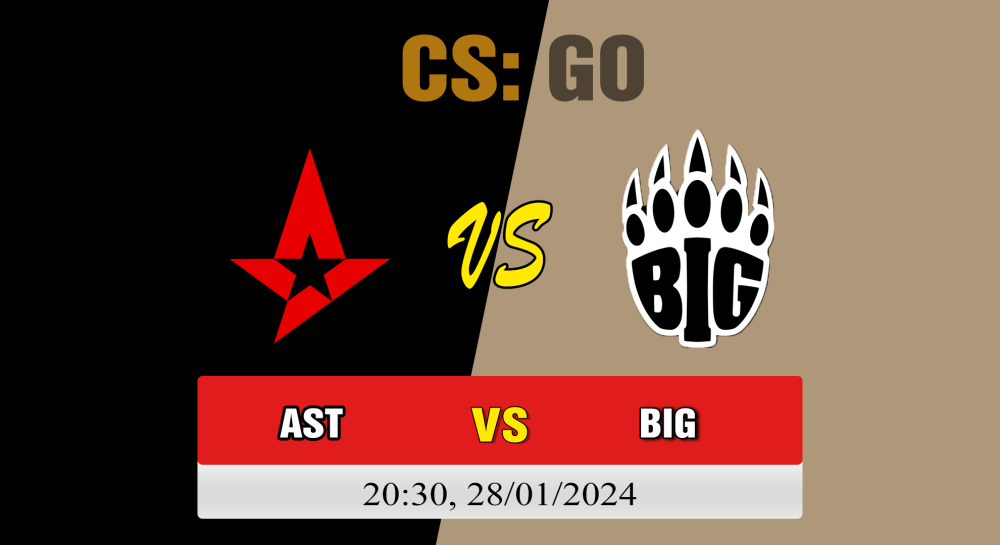 Cá cược CSGO, nhận định soi kèo Astralis vs BIG - [MR12]BLAST Premier Spring Groups 2024 - Play-in