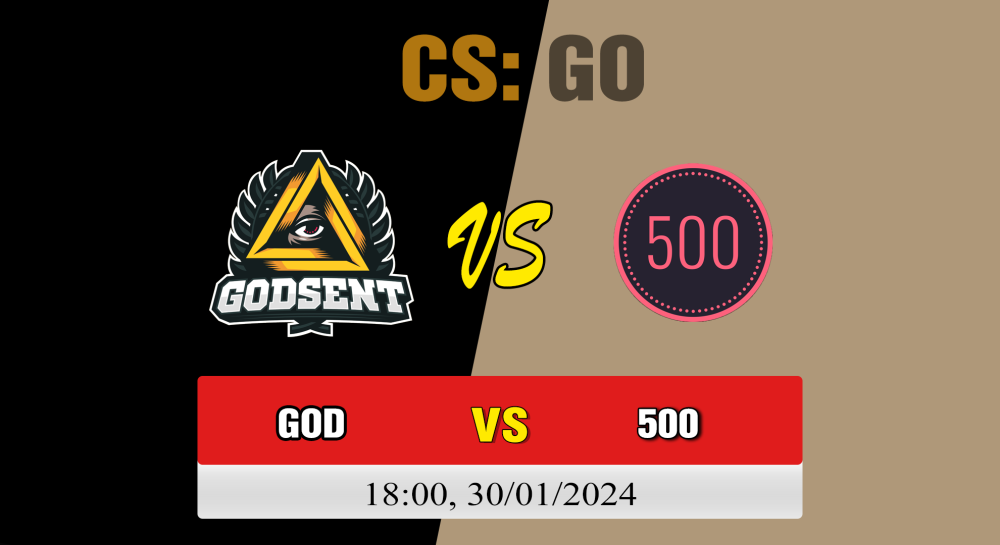 Cá cược CSGO, nhận định soi kèo GODSENT vs 500 - [MR12] YaLLa Compass Spring 2024: Contenders Stage