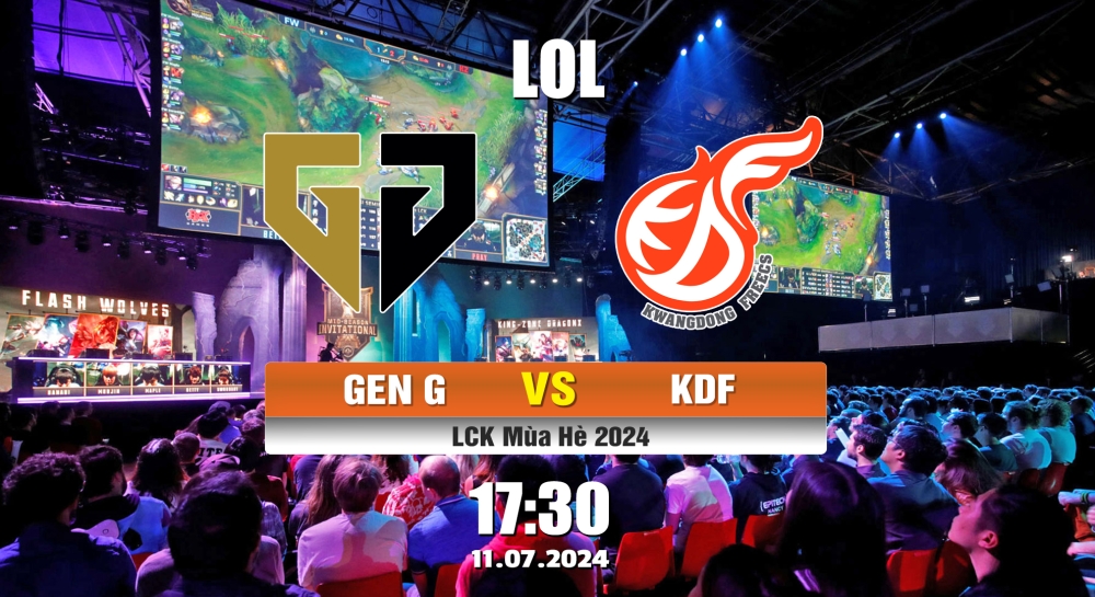 Cá cược LOL, nhận định soi kèo GEN G VS KDF- LCK MÙA HÈ 2024.