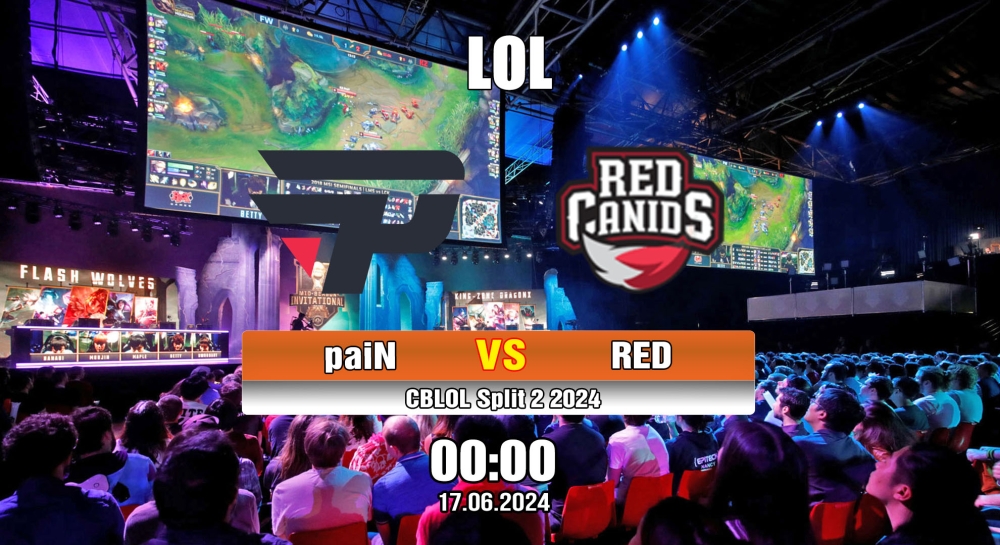 Cá cược LOL, nhận định soi kèo paiN Gaming vs RED Canids - CBLOL Split 2 2024.