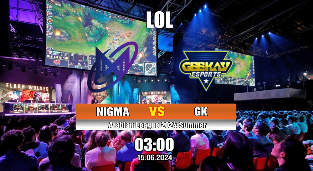 Cá cược LOL, nhận định soi kèo Nigma Galaxy Male vs Geekay Esports - Arabian League 2024 Summer.