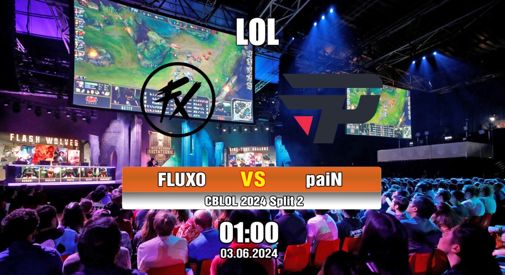 Cá cược LOL, nhận định soi kèo Fluxo vs paiN Gaming - CBLOL 2024 Split 2.