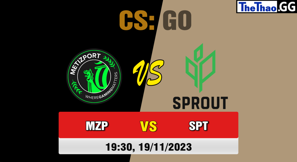 Cá cược CSGO, nhận định soi kèo Metizport vs Sprout - [MR12] A1 Gaming League Season 7 - Playoffs