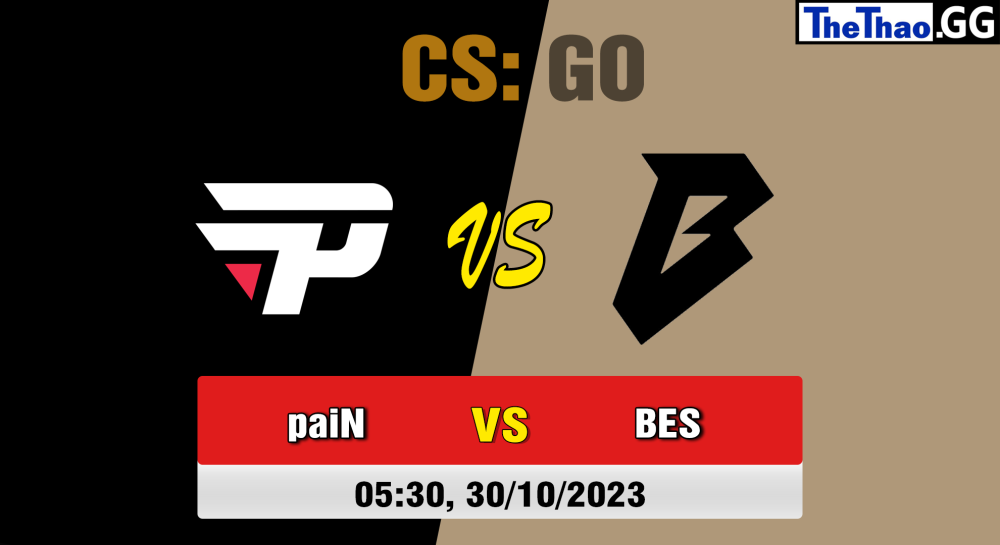Cá cược CSGO, nhận định soi kèo paiN Gaming vs Bestia - [MR12] Copa BB - Playoffs