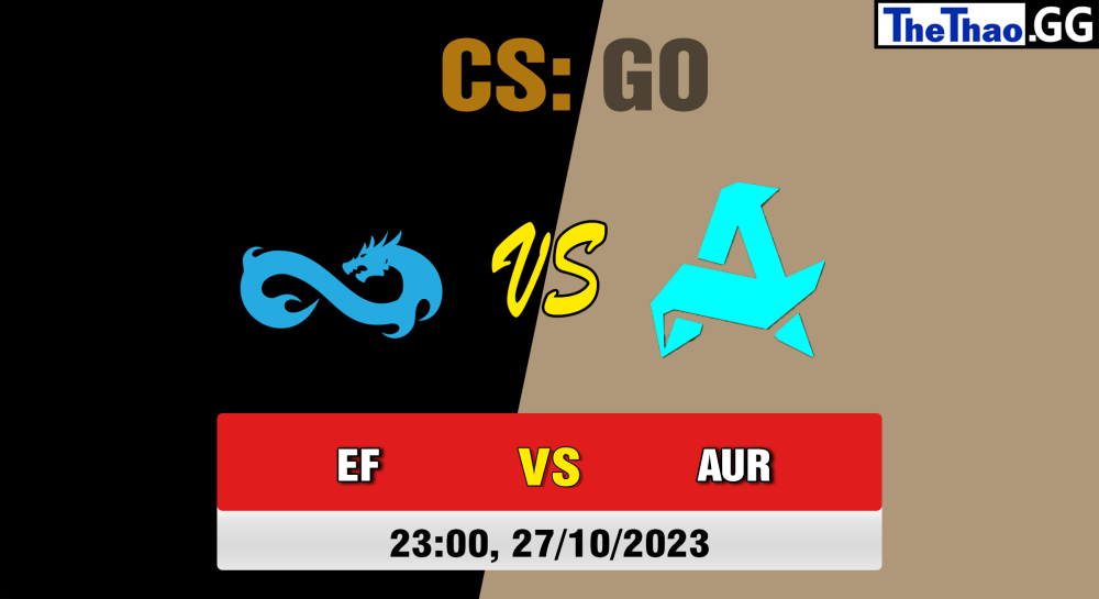 Cá cược CSGO, nhận định soi kèo Eternal Fire vs Aurora Gaming - [MR12] Rbet Cup 2023 Group A