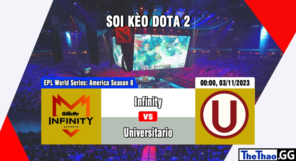 Nhận định, cá cược Dota2, soi kèo  Infinity vs Universitario Esports , 0h ngày 3/11/2023 – EPL World Series: America Season 8