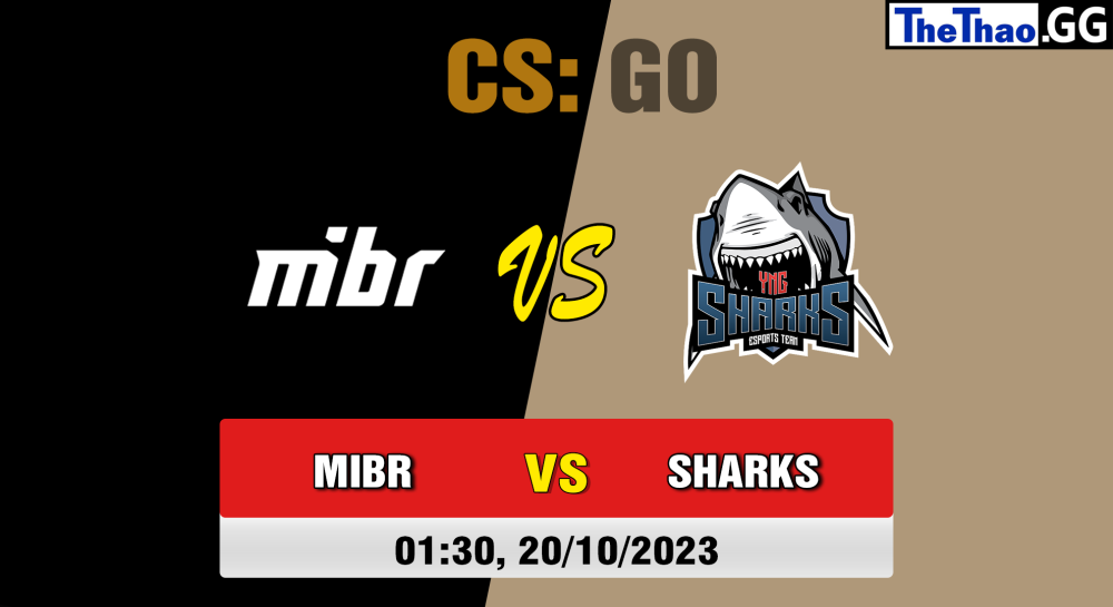 Cá cược CSGO, nhận định soi kèo MIBR vs Sharks Esports - [MR12] ESL Challenger Jonköping 2023: SA Closed Qualifier