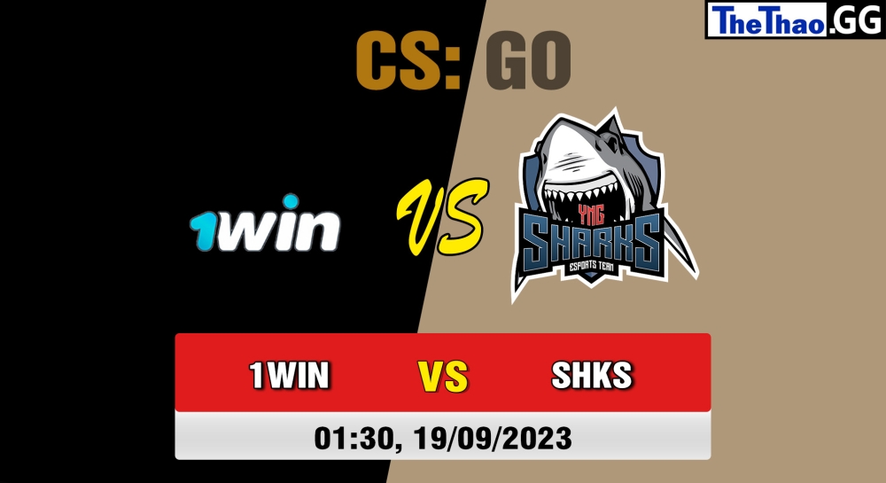 Nhận định, cá cược CSGO, soi kèo  1WIN vs Sharks Esports , 1h30 ngày 19/09/2023 – CCT Online Finals #3