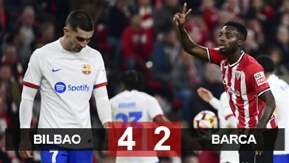 Kết quả Bilbao 4-2 Barca: Thất bại cay đắng