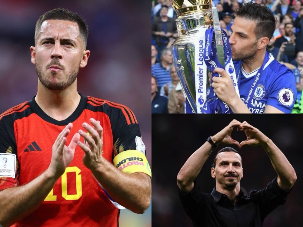 Top 14 cầu thủ giải nghệ vào năm 2023: Hazard, Ibrahimovic, v.v.