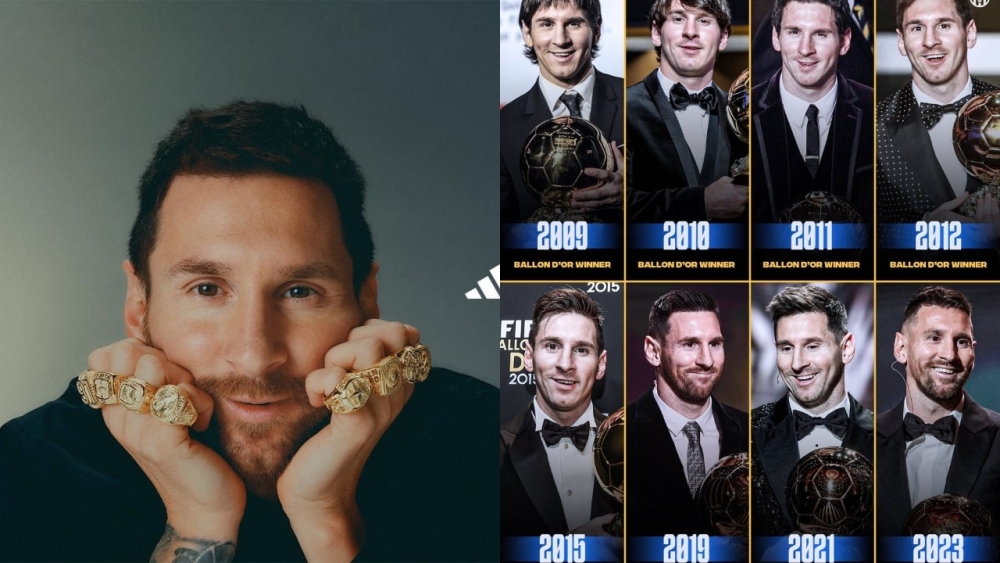 Lionel Messi giành Quả Bóng Vàng thứ tám