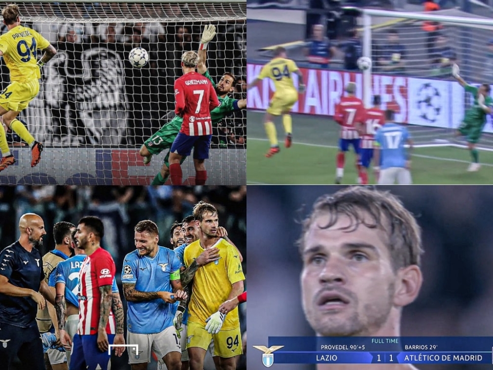 Highlights Cúp C1 Châu âu – Thủ môn Lazio Ivan Provedel ghi bàn gỡ hòa tuyệt đẹp ở phút cuối